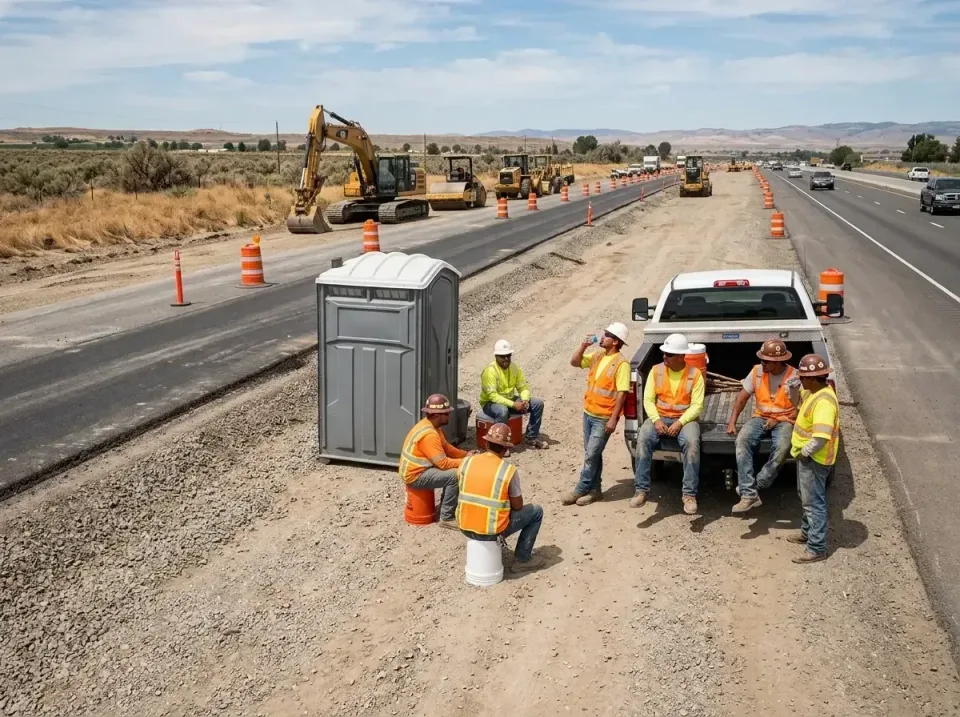highway-road-construction-crew-007 — frequently asked questions, Porta Potty and Restroom Rentals in Twain Harte, CA